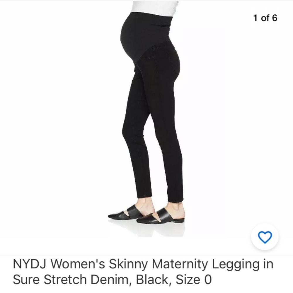 NYDJ Women's Maternity Legging Stretch Denim, Sz 0